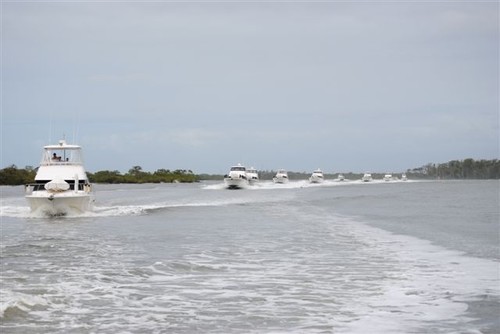 The Riviera fleet cruises to Kooringal, Moreton Island © Stephen Milne